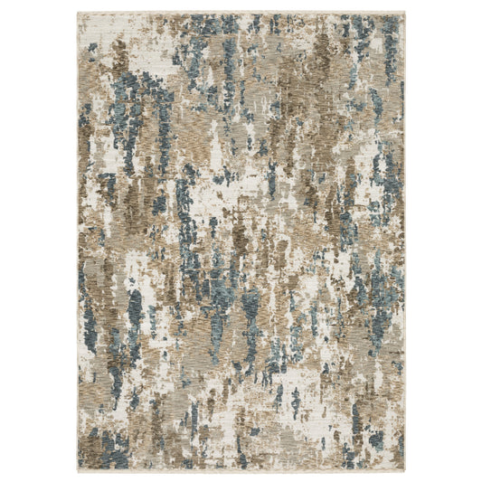Oriental Weavers Echo  Beige Blue Modern & Contemporary