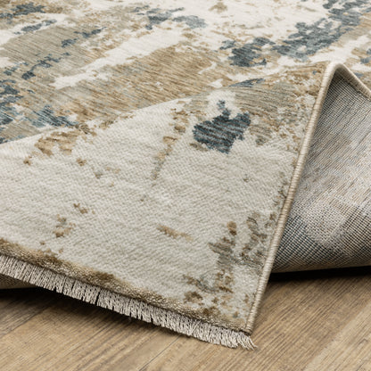 Oriental Weavers Echo  Beige Blue Modern & Contemporary