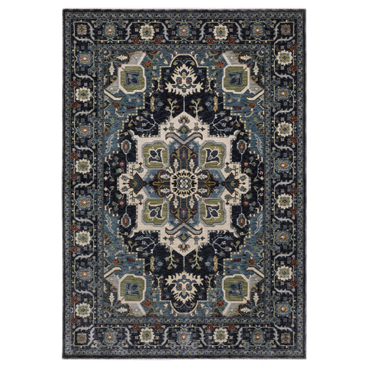 Oriental Weavers Eliana  Navy Blue Traditional