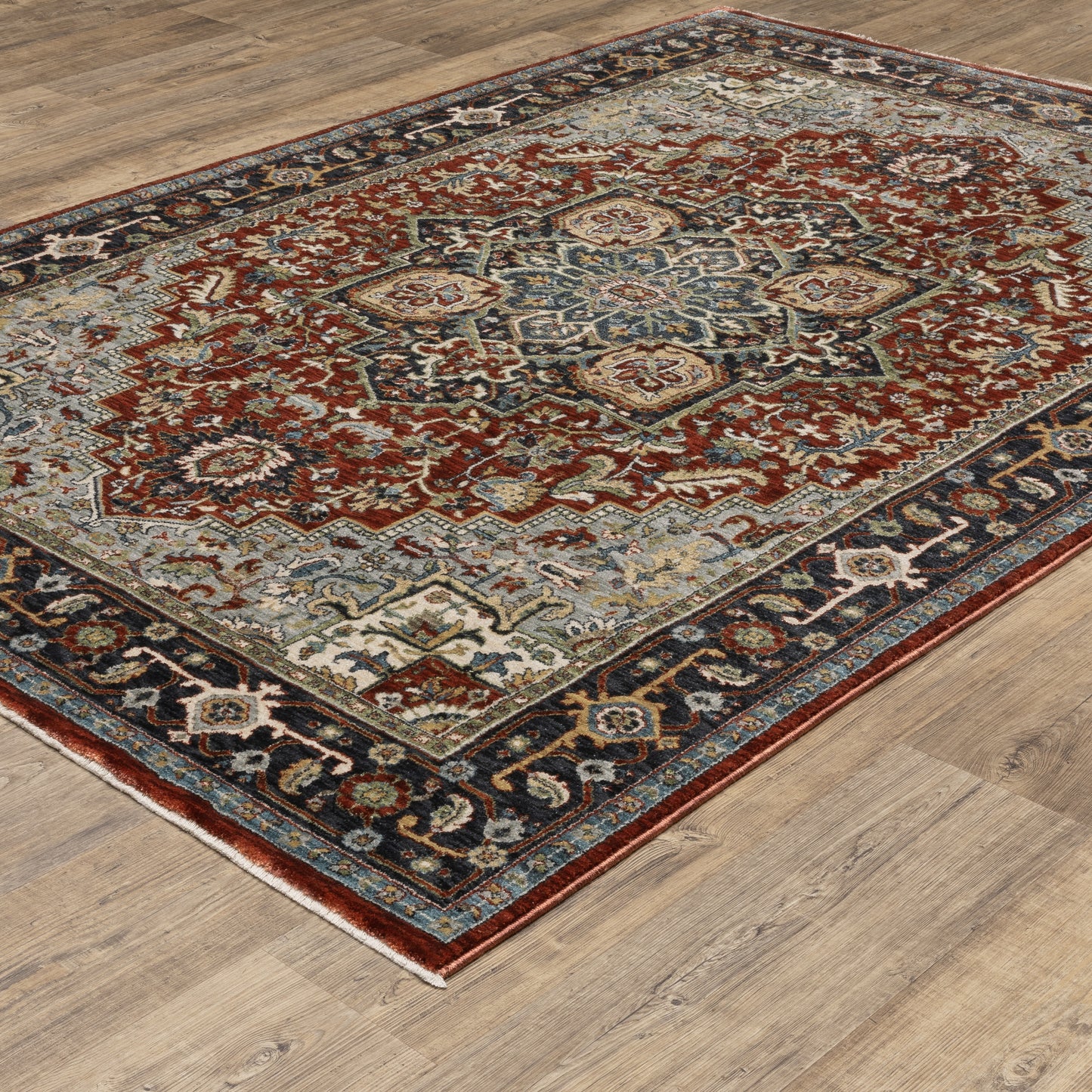 Oriental Weavers Eliana  Red Blue Traditional