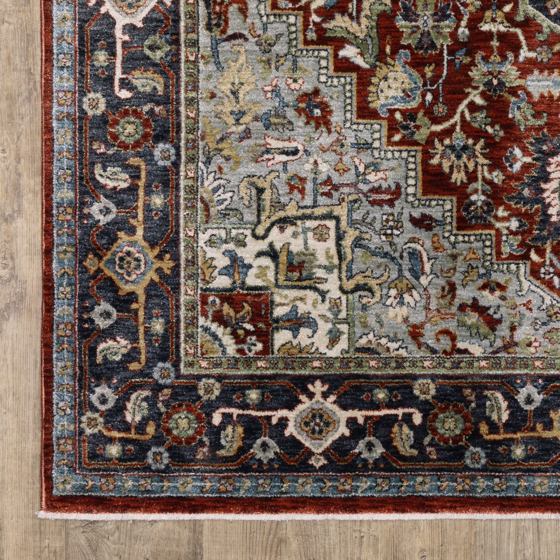 Oriental Weavers Eliana  Red Blue Traditional