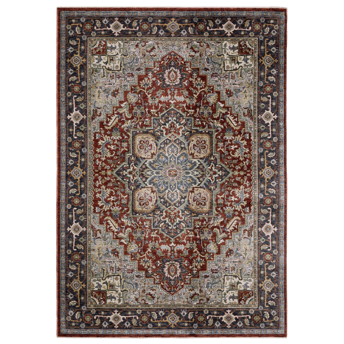 Oriental Weavers Eliana  Red Blue Traditional