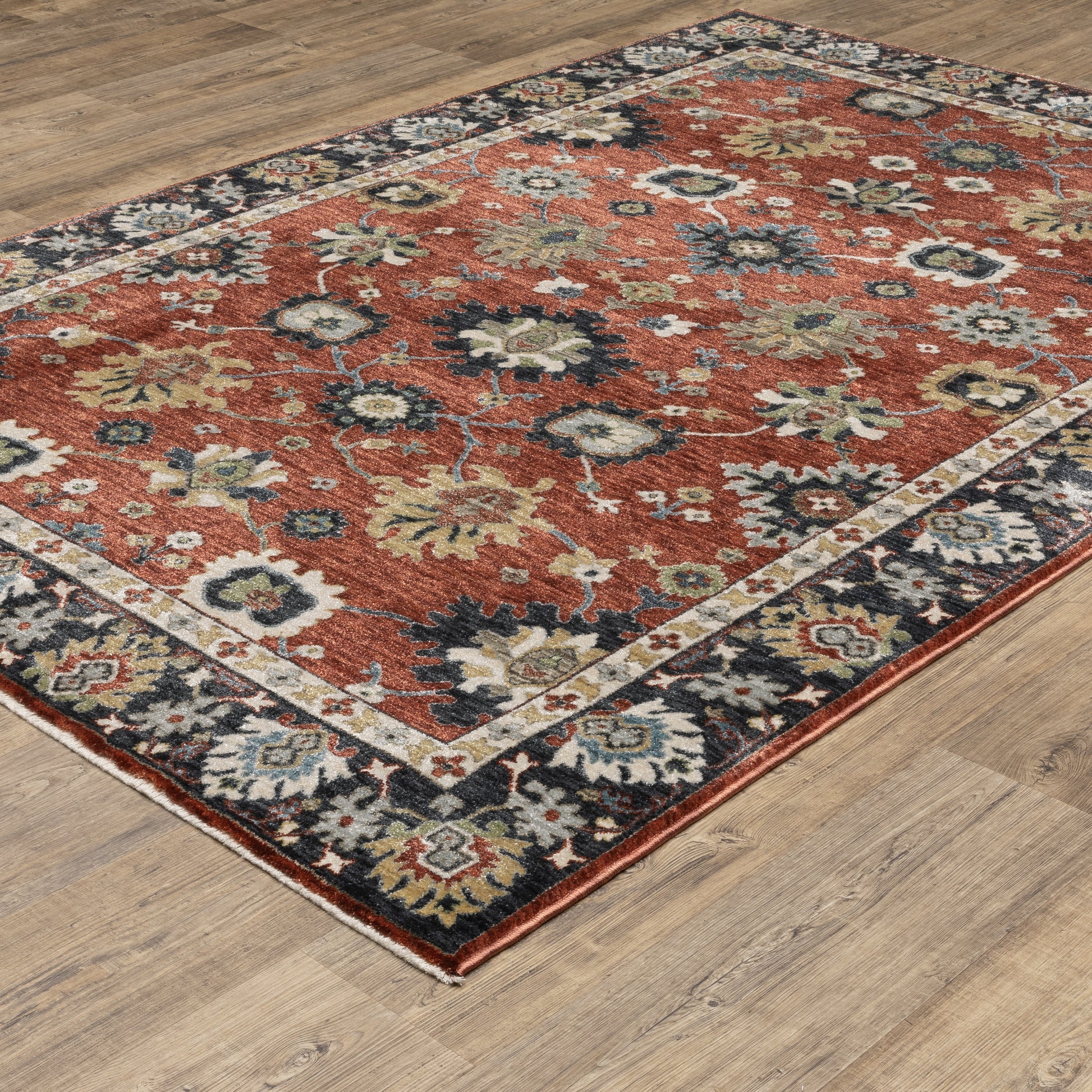 Oriental Weavers Eliana  Red Blue Traditional