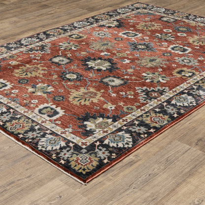 Oriental Weavers Eliana  Red Blue Traditional