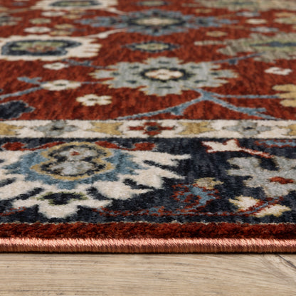 Oriental Weavers Eliana  Red Blue Traditional