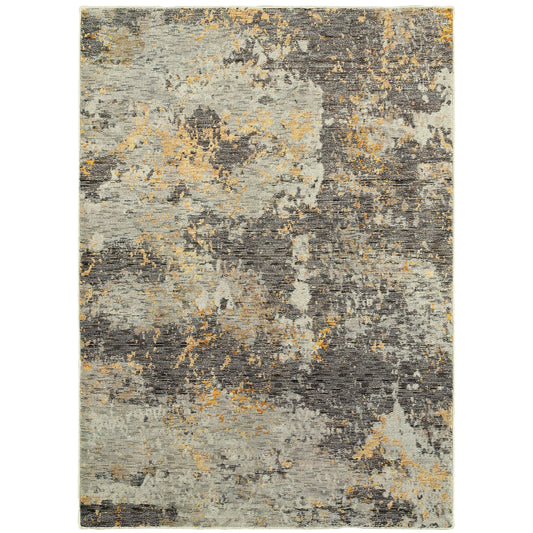 Oriental Weavers Evolution  Grey Gold Modern & Contemporary