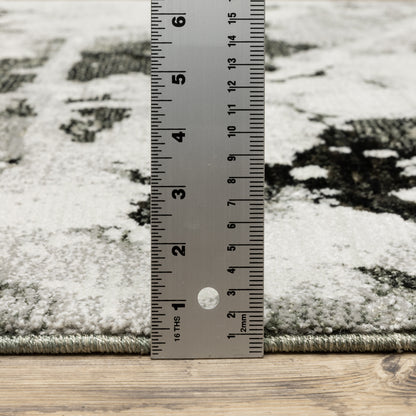 Oriental Weavers Evolution  Charcoal White Modern & Contemporary