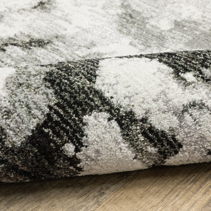 Oriental Weavers Evolution  Charcoal White Modern & Contemporary
