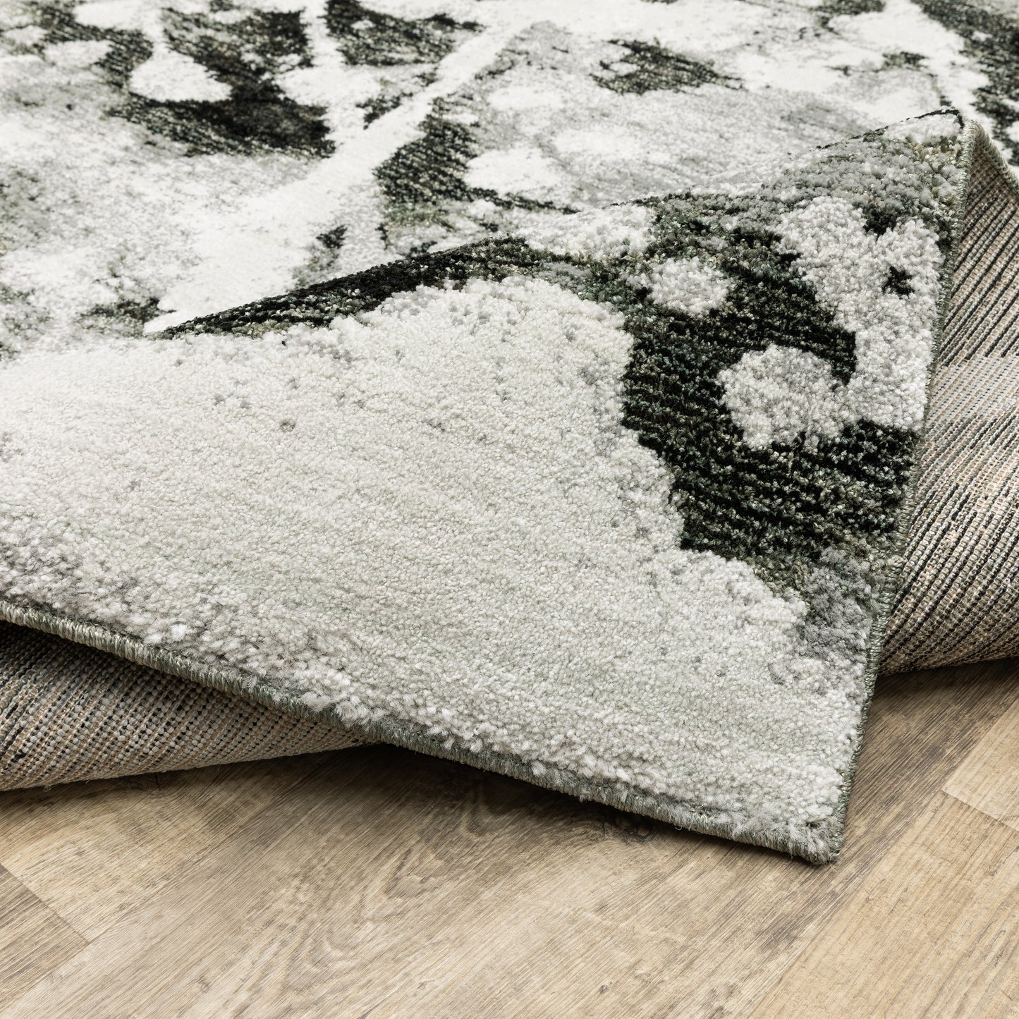 Oriental Weavers Evolution  Charcoal White Modern & Contemporary