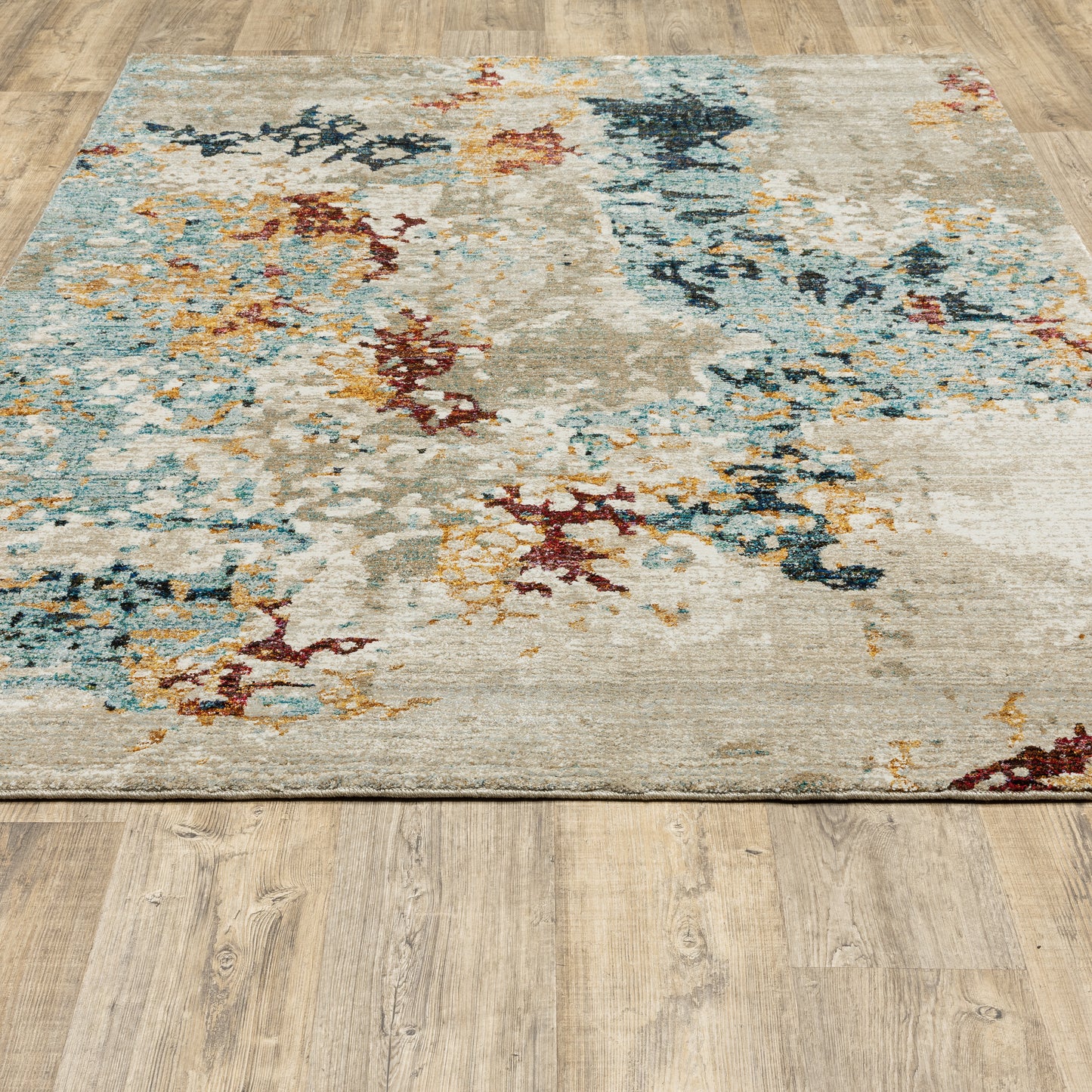 Oriental Weavers Evolution  Beige Blue Modern & Contemporary
