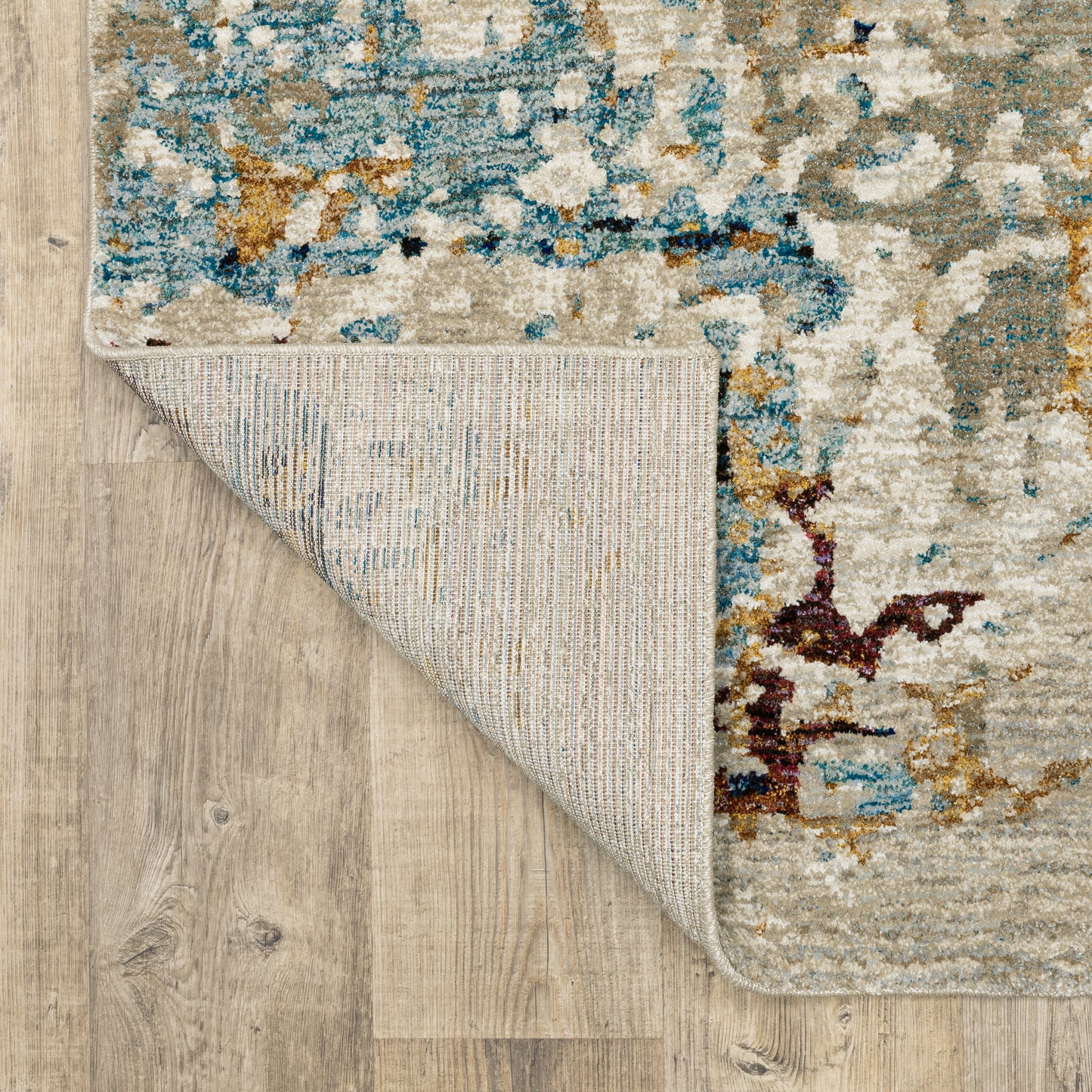 Oriental Weavers Evolution  Beige Blue Modern & Contemporary