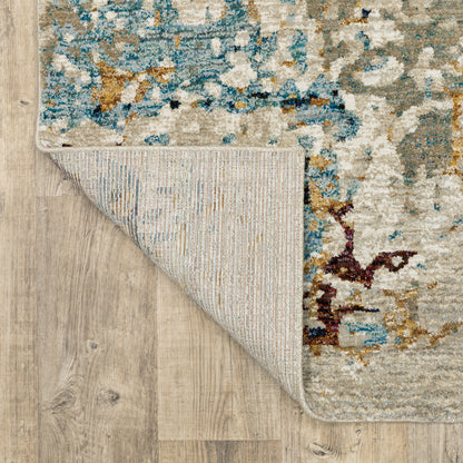 Oriental Weavers Evolution  Beige Blue Modern & Contemporary
