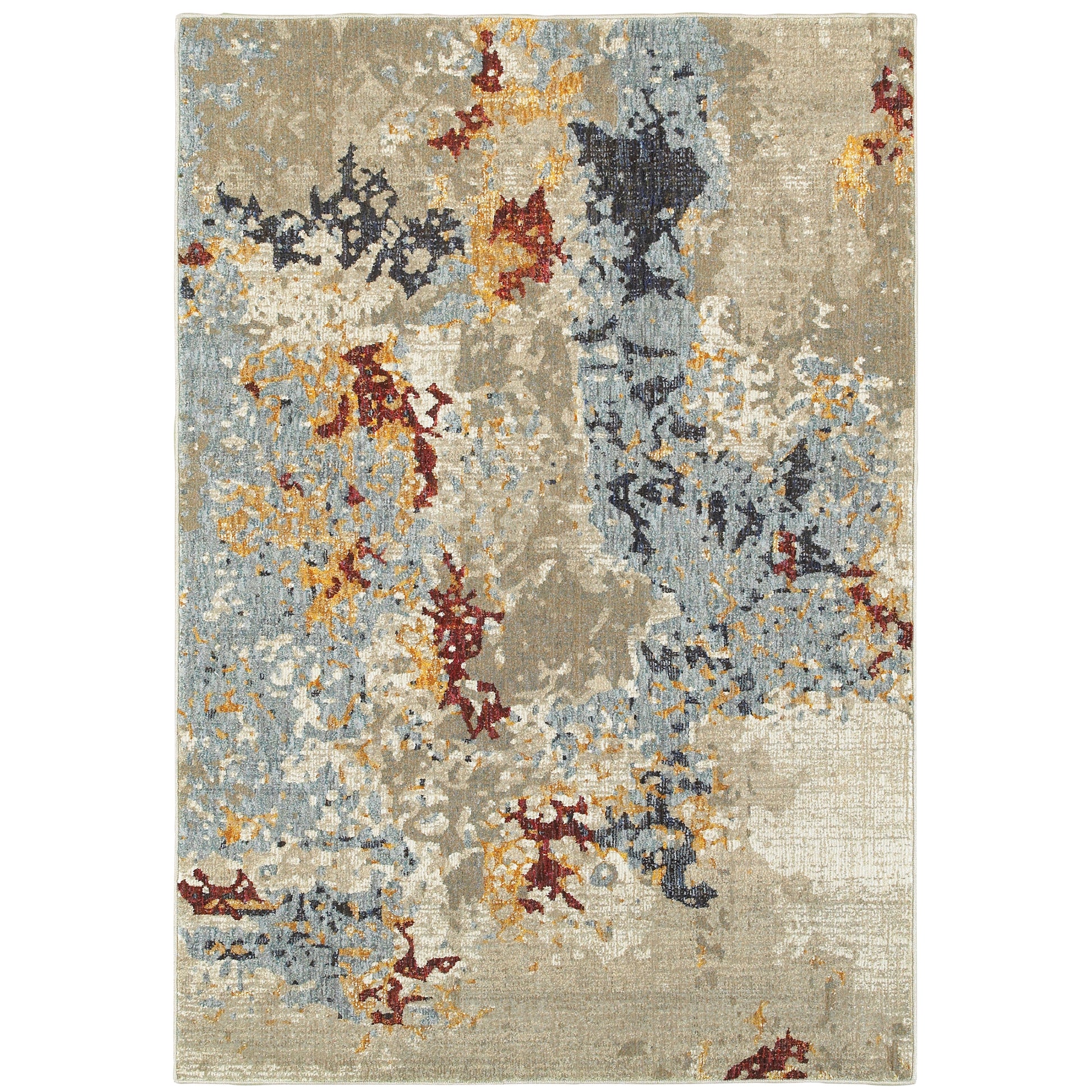 Oriental Weavers Evolution  Beige Blue Modern & Contemporary