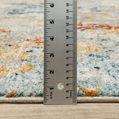 Oriental Weavers Evolution  Beige Blue Modern & Contemporary