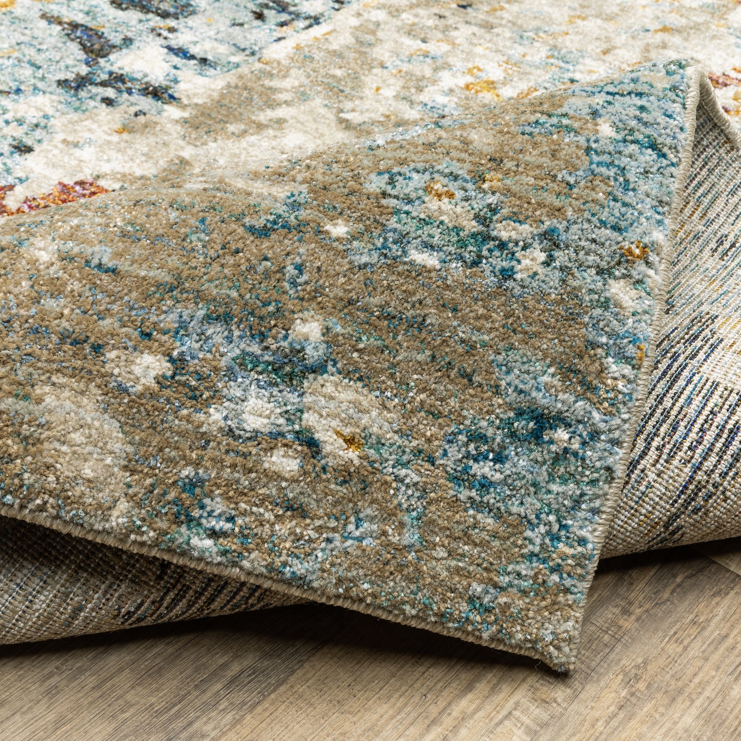 Oriental Weavers Evolution  Beige Blue Modern & Contemporary