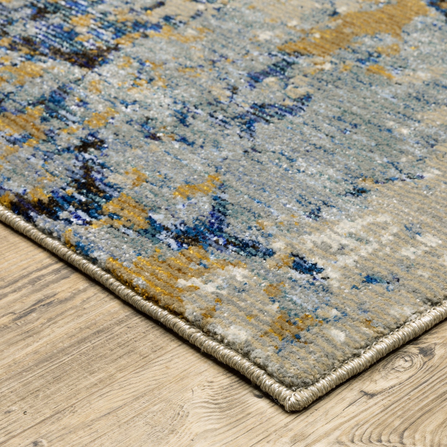 Oriental Weavers Evolution  Blue Gold Industrial