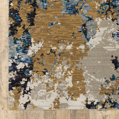Oriental Weavers Evolution  Blue Gold Industrial