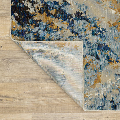 Oriental Weavers Evolution  Blue Gold Industrial