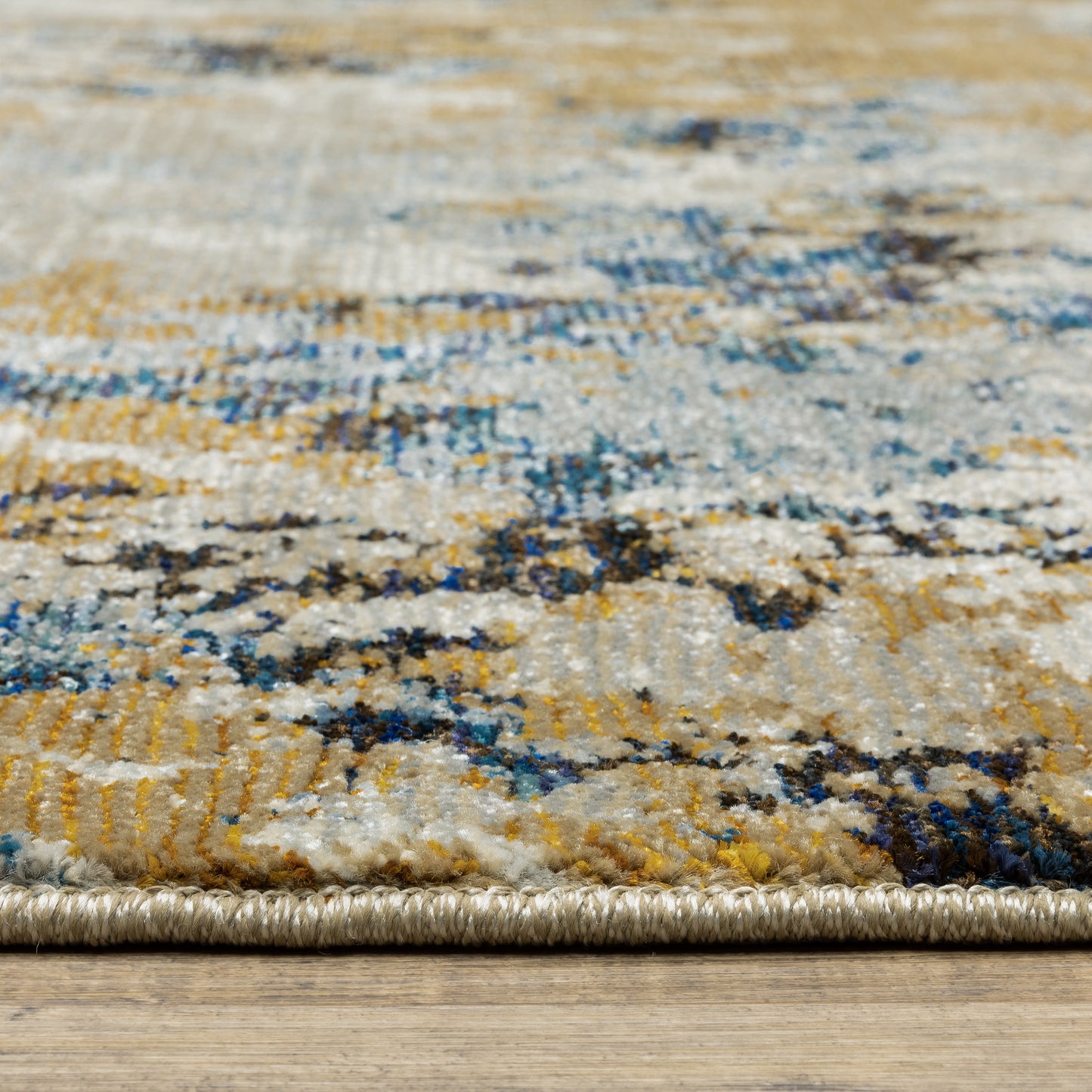 Oriental Weavers Evolution  Blue Gold Industrial