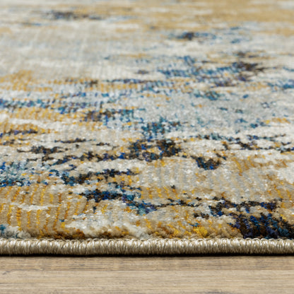 Oriental Weavers Evolution  Blue Gold Industrial