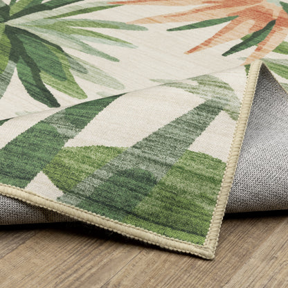 Oriental Weavers Fiji  Beige Green Tropical