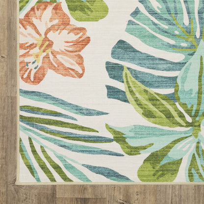 Oriental Weavers Fiji  Pink Blue Tropical