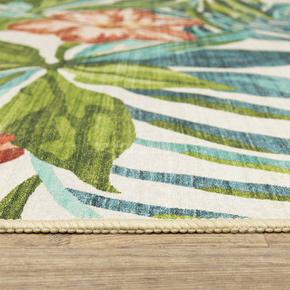 Oriental Weavers Fiji  Pink Blue Tropical