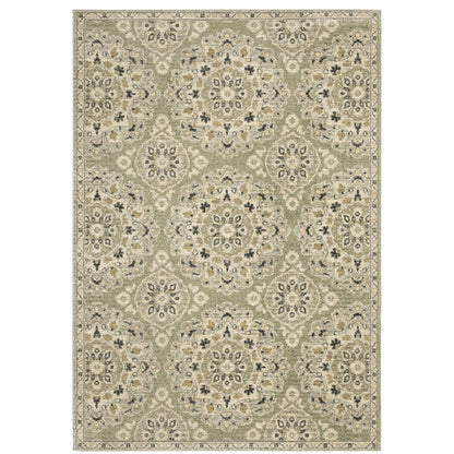 Oriental Weavers Florence  Green Ivory Vintage