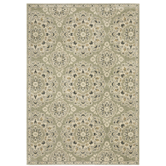 Oriental Weavers Florence  Green Ivory Vintage