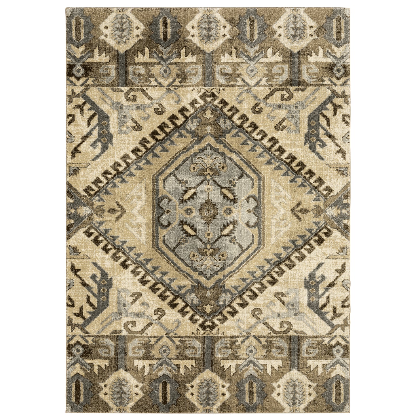 Oriental Weavers Florence  Tan Gold Vintage