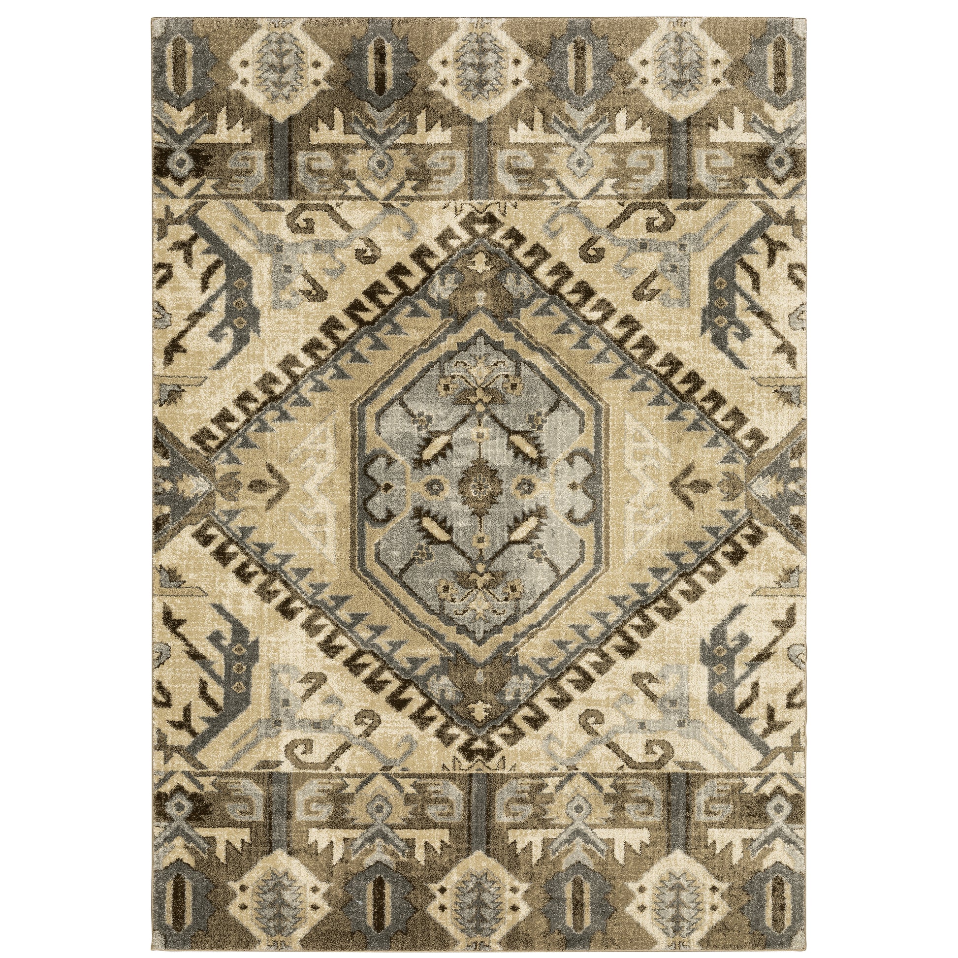 Oriental Weavers Florence  Tan Gold Vintage