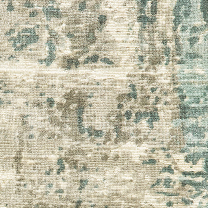 Oriental Weavers Formations  Blue Green Modern & Contemporary