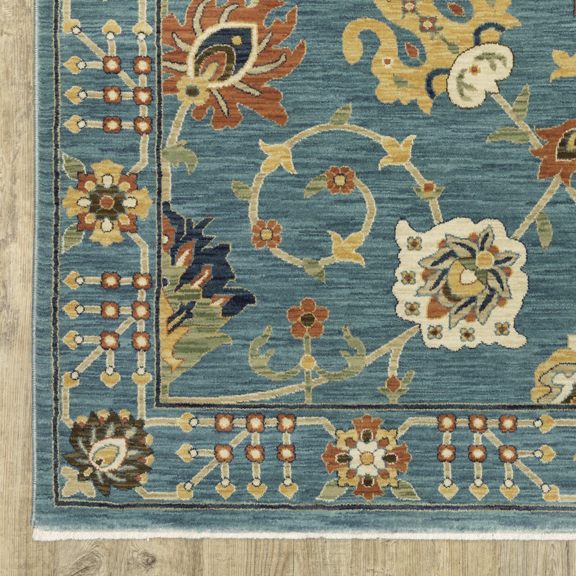 Oriental Weavers Francesca  Blue Multi-colored Traditional