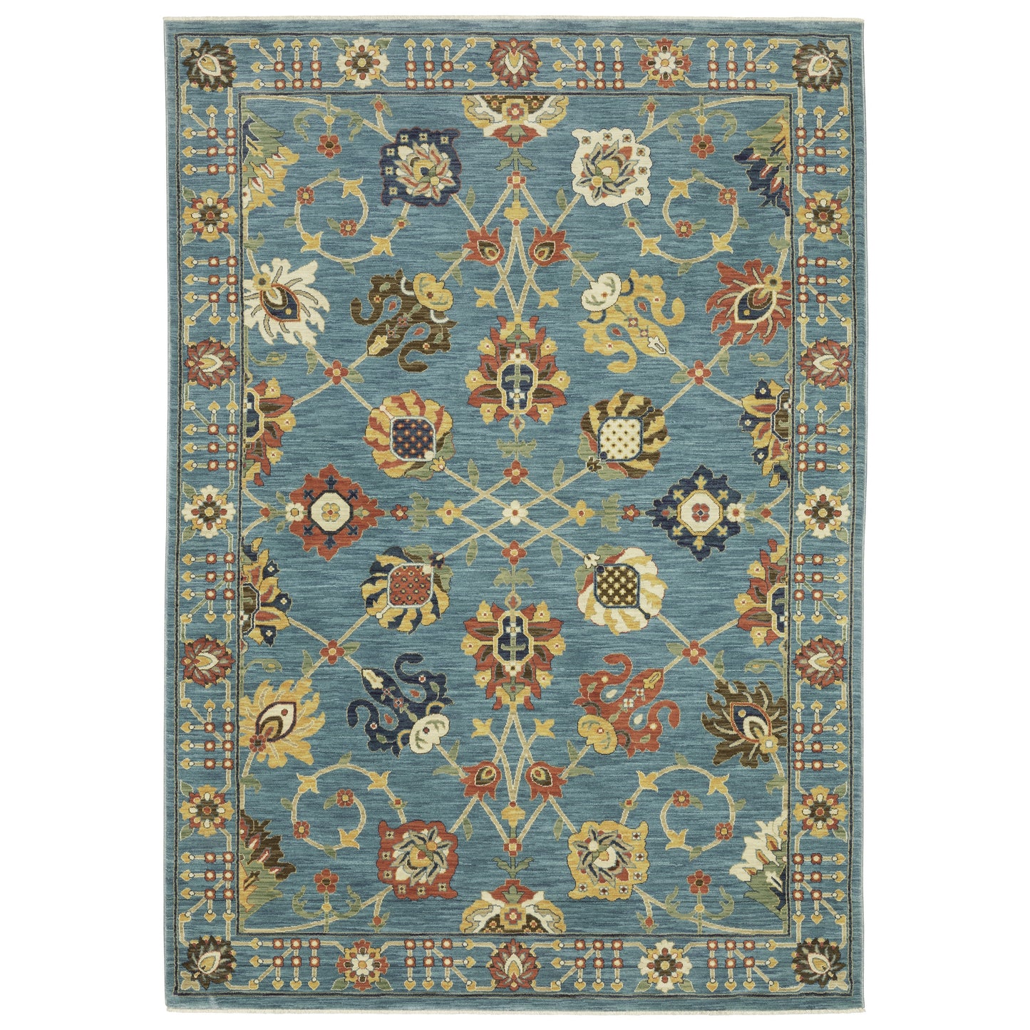 Oriental Weavers Francesca  Blue Multi-colored Traditional