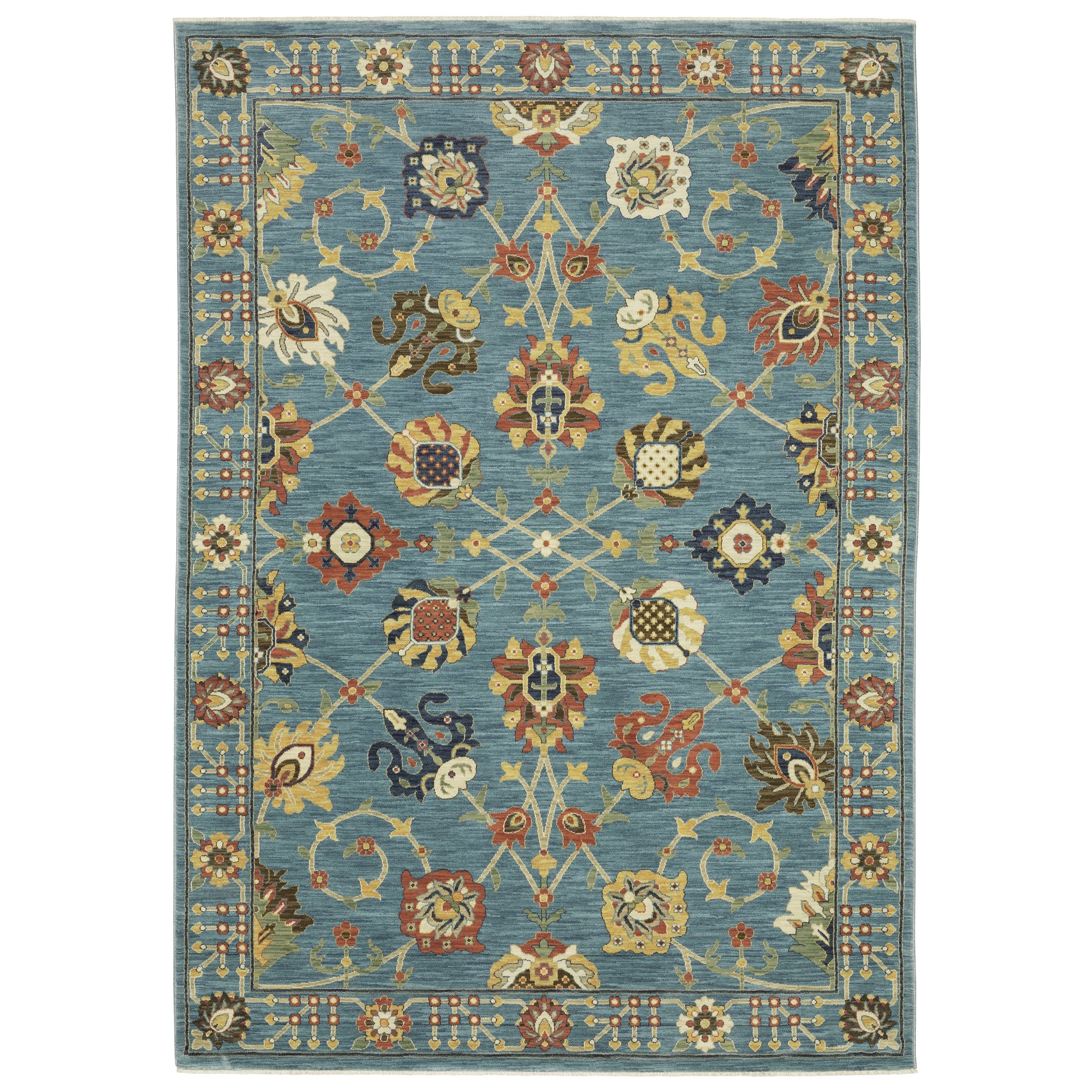 Oriental Weavers Francesca  Blue Multi-colored Traditional