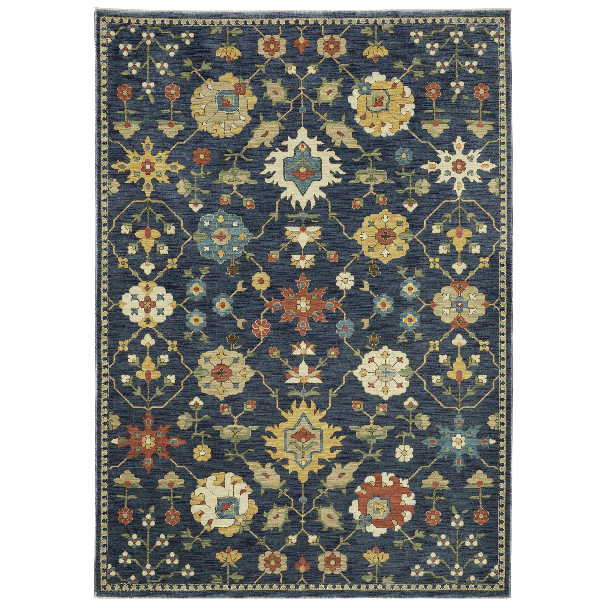 Oriental Weavers Francesca  Blue Multi-colored Traditional