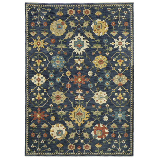 Oriental Weavers Francesca  Blue Multi-colored Traditional