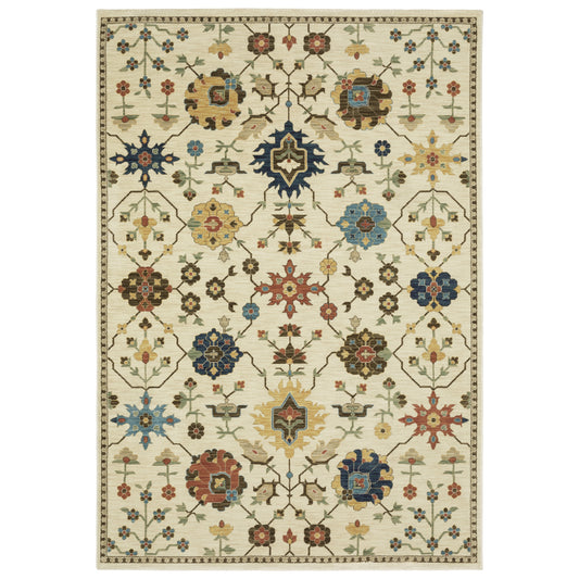Oriental Weavers Francesca  Ivory Multi-colored Traditional