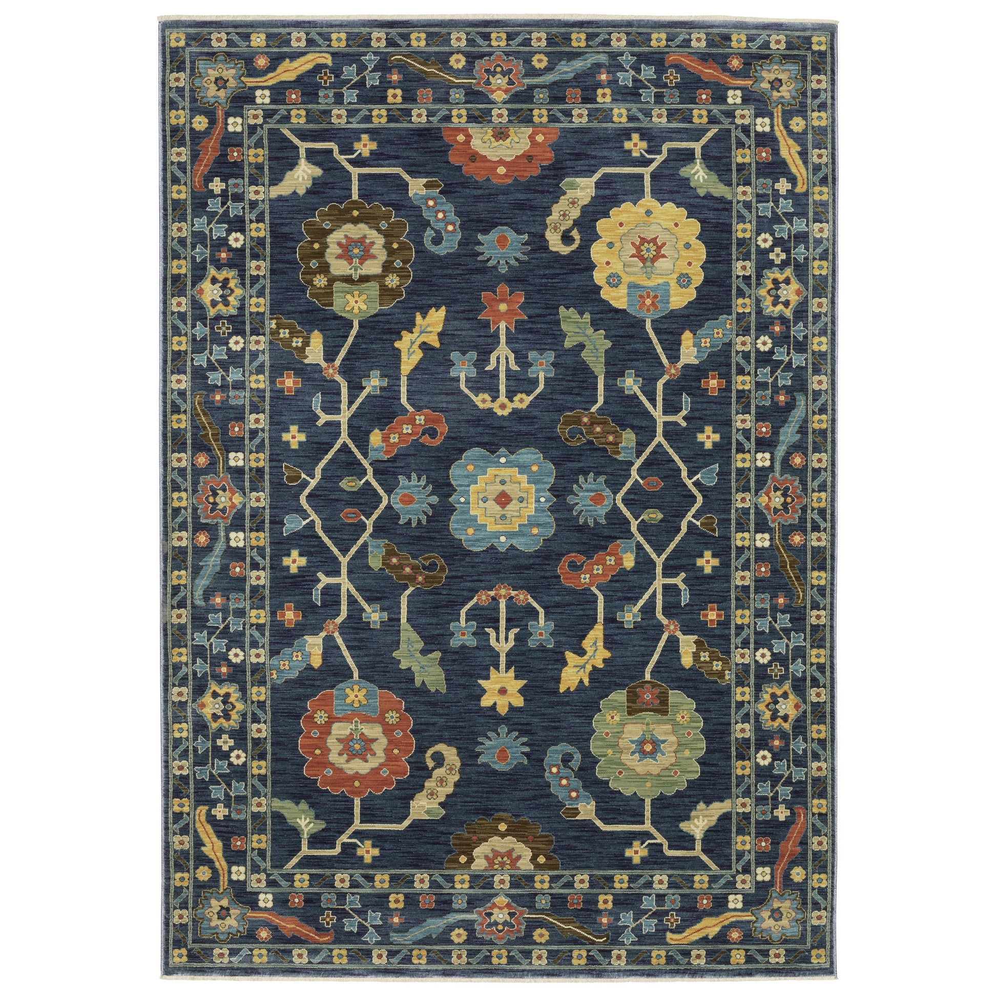 Oriental Weavers Francesca  Blue Multi-colored Traditional
