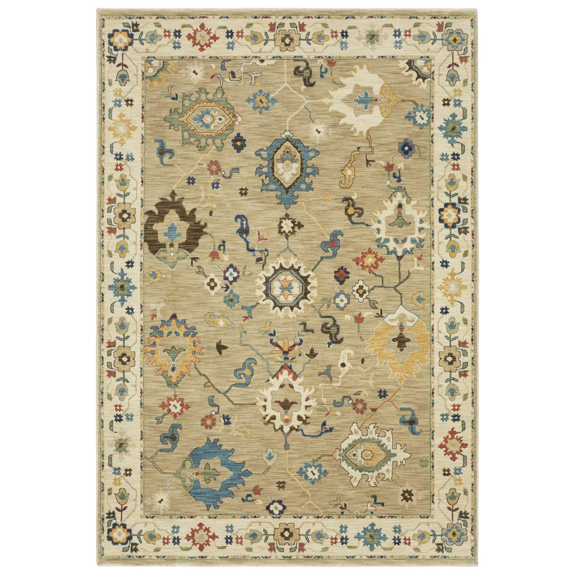 Oriental Weavers Francesca  Beige Multi-colored Traditional