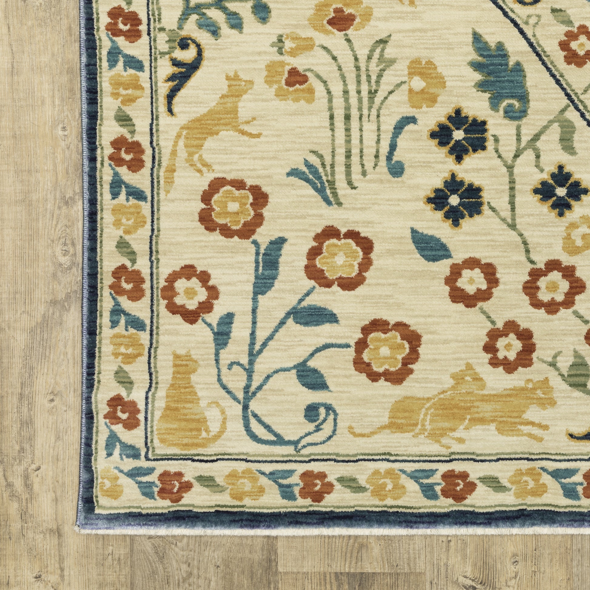 Oriental Weavers Francesca  Ivory Blue Traditional