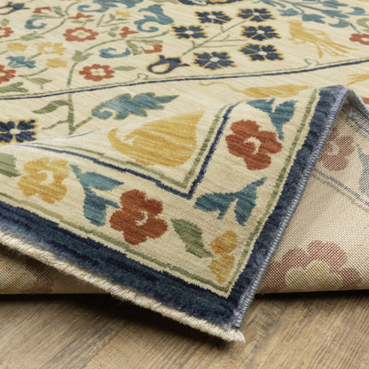 Oriental Weavers Francesca  Ivory Blue Traditional