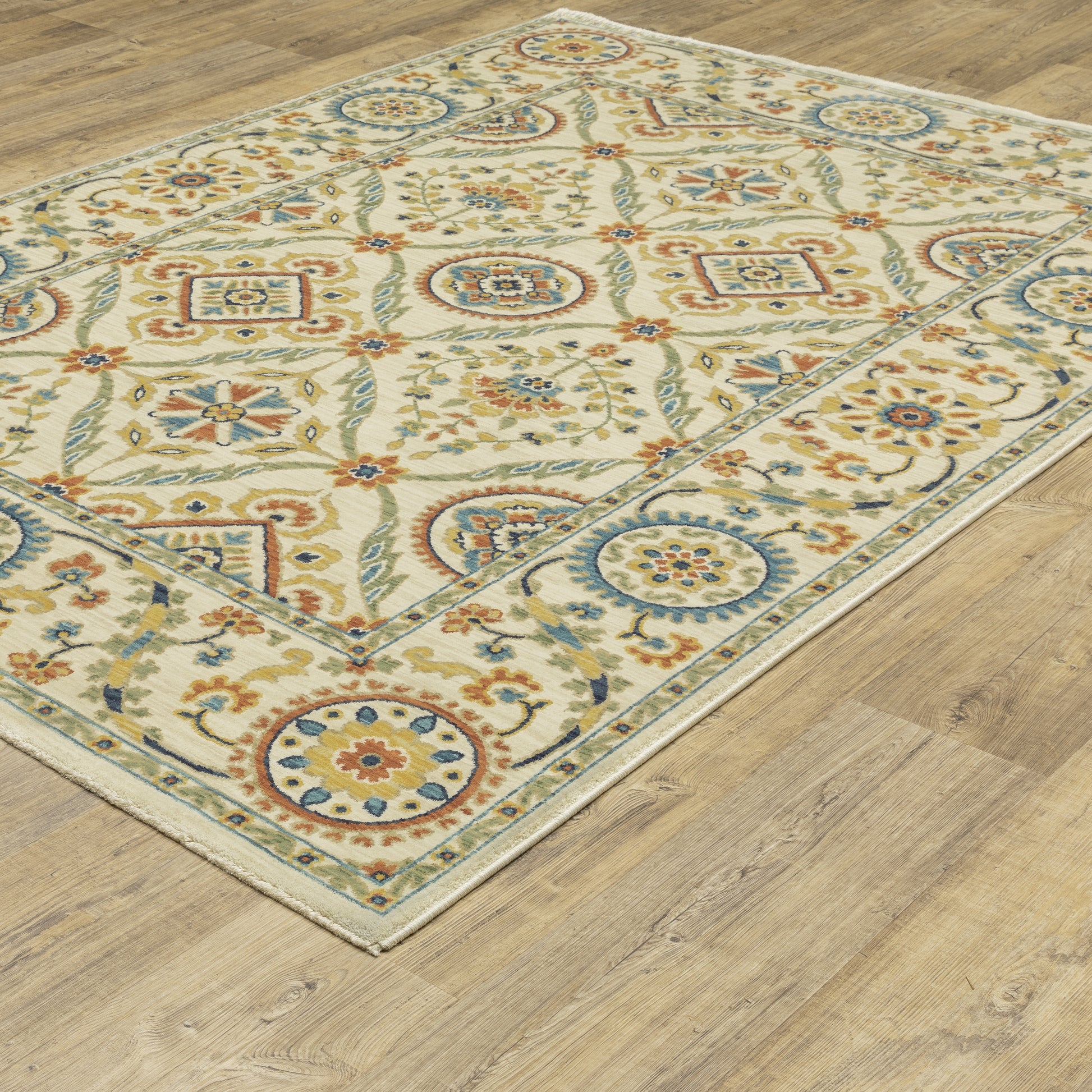 Oriental Weavers Francesca  Ivory Blue Traditional