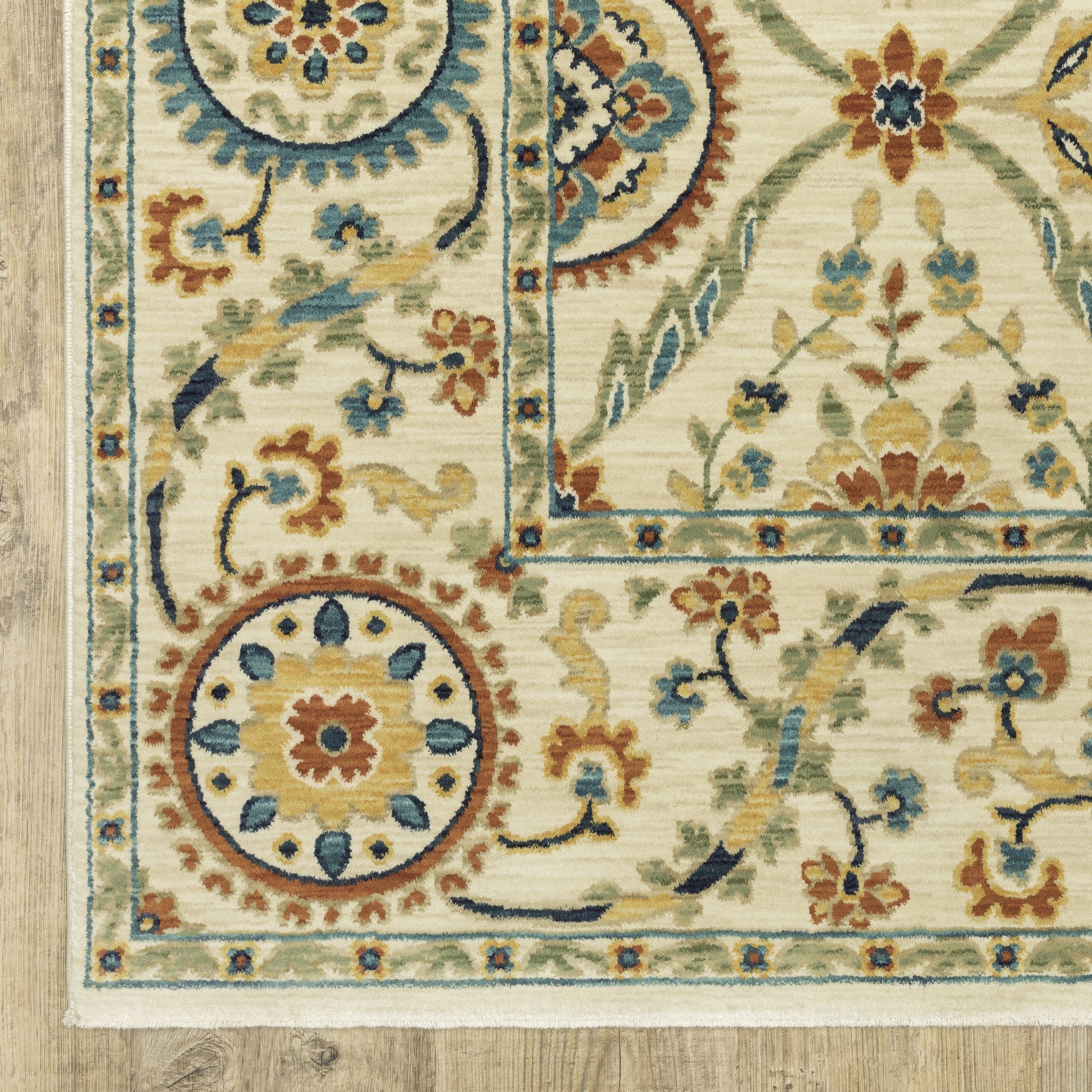 Oriental Weavers Francesca  Ivory Blue Traditional