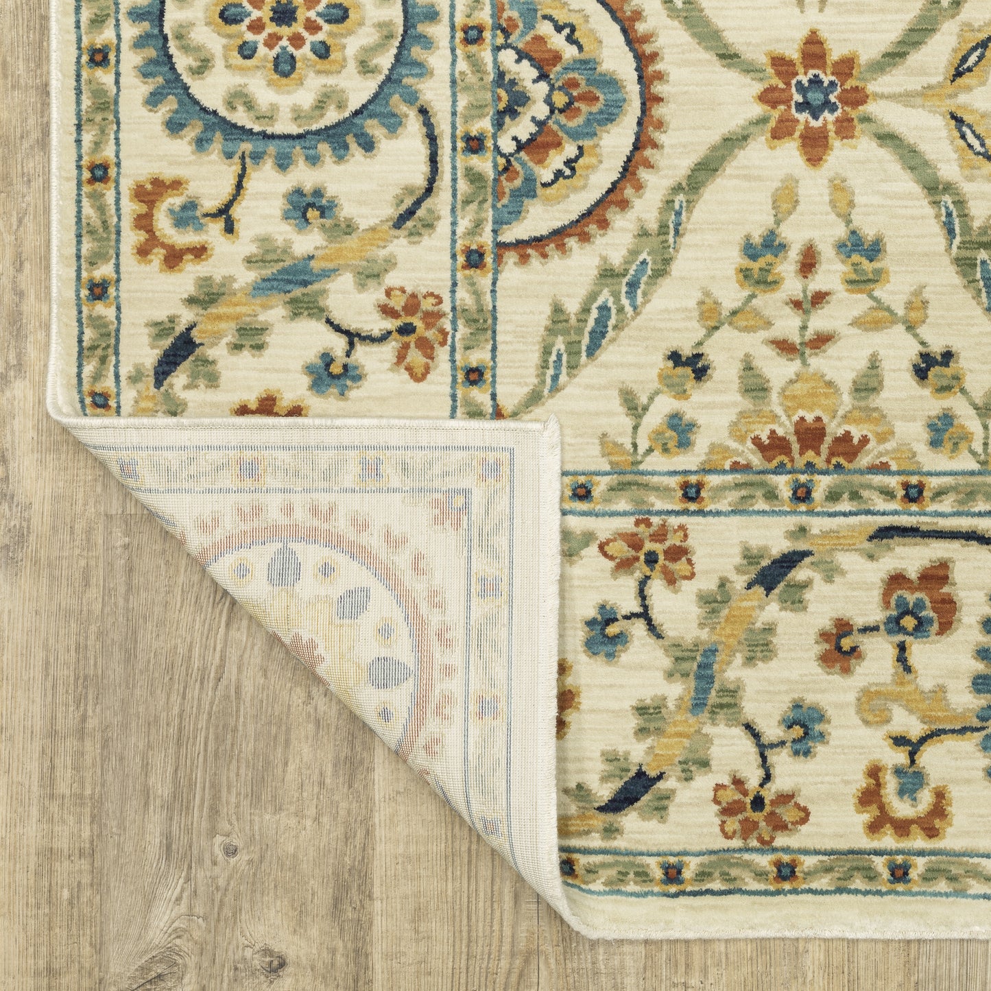 Oriental Weavers Francesca  Ivory Blue Traditional