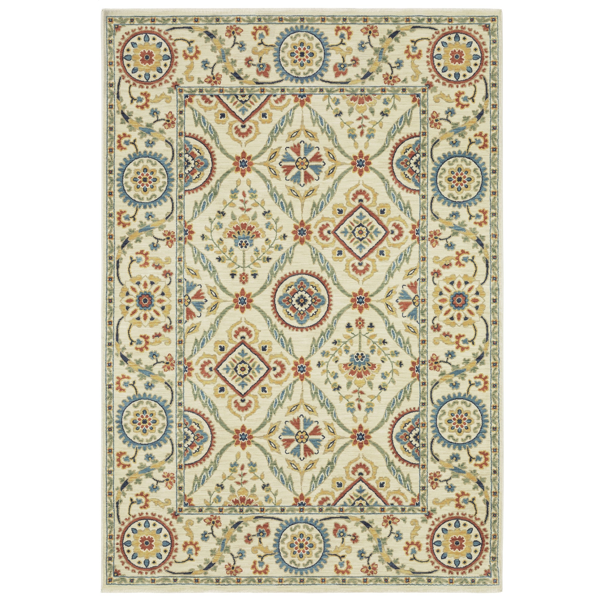 Oriental Weavers Francesca  Ivory Blue Traditional
