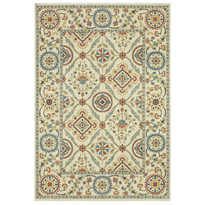 Oriental Weavers Francesca  Ivory Blue Traditional