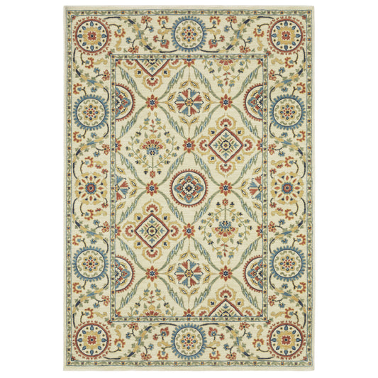 Oriental Weavers Francesca  Ivory Blue Traditional