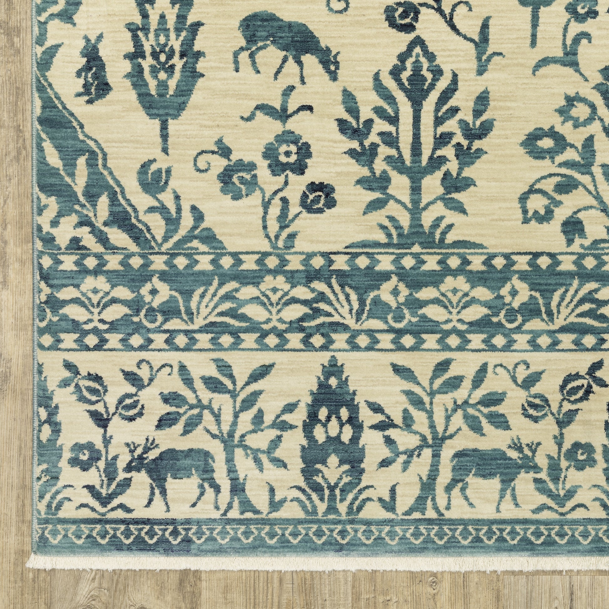 Oriental Weavers Francesca  Ivory Blue Traditional