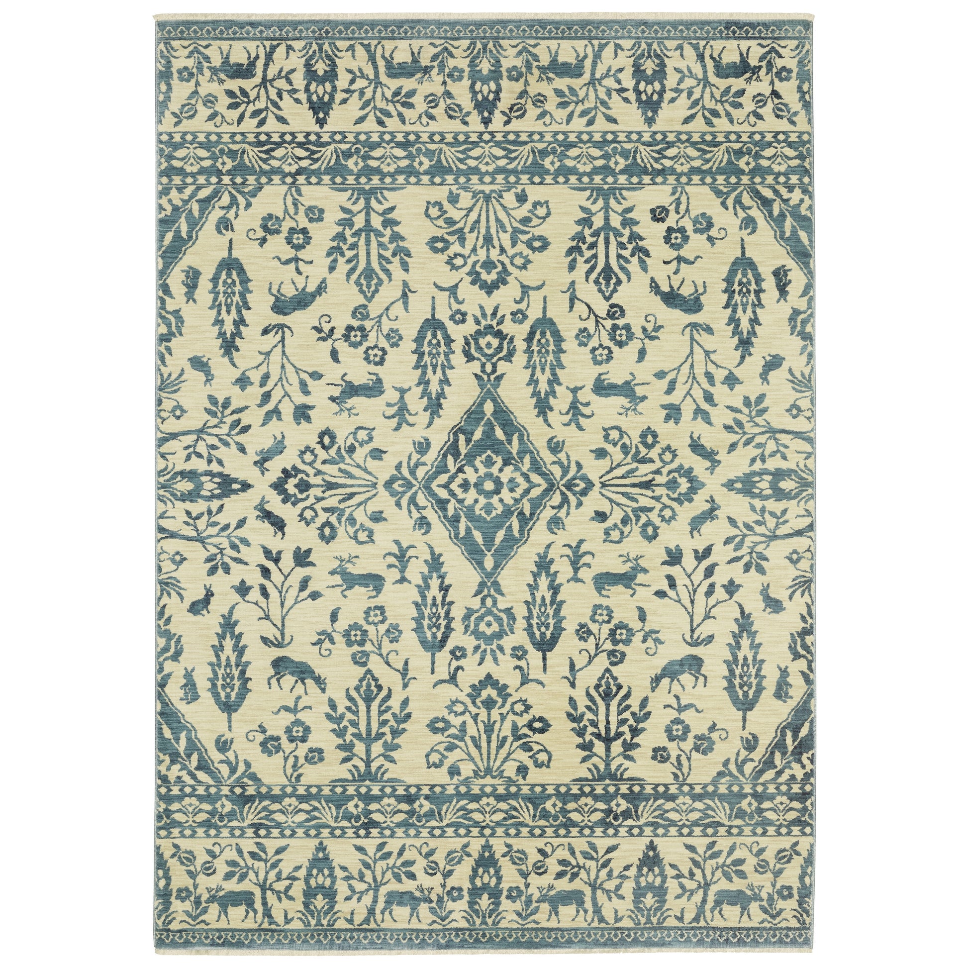 Oriental Weavers Francesca  Ivory Blue Traditional